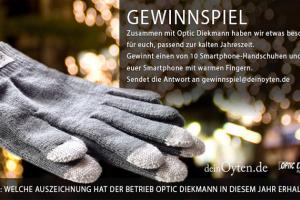 Gewinnt ein von 10 Paar Smartphone-Handschuhen und bedient euer Smartphone mit warmen Fingern. 